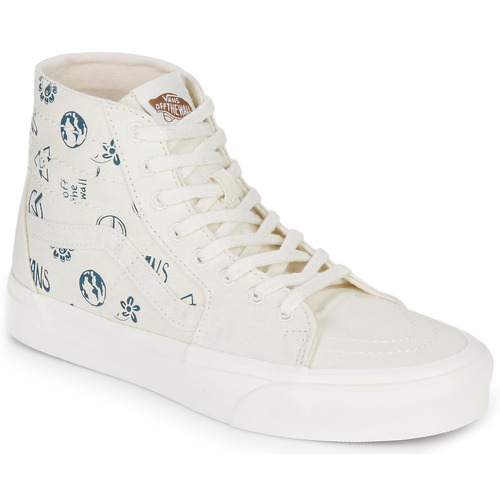 Vans - SK8-HI TAPERED - Beige / Bleu