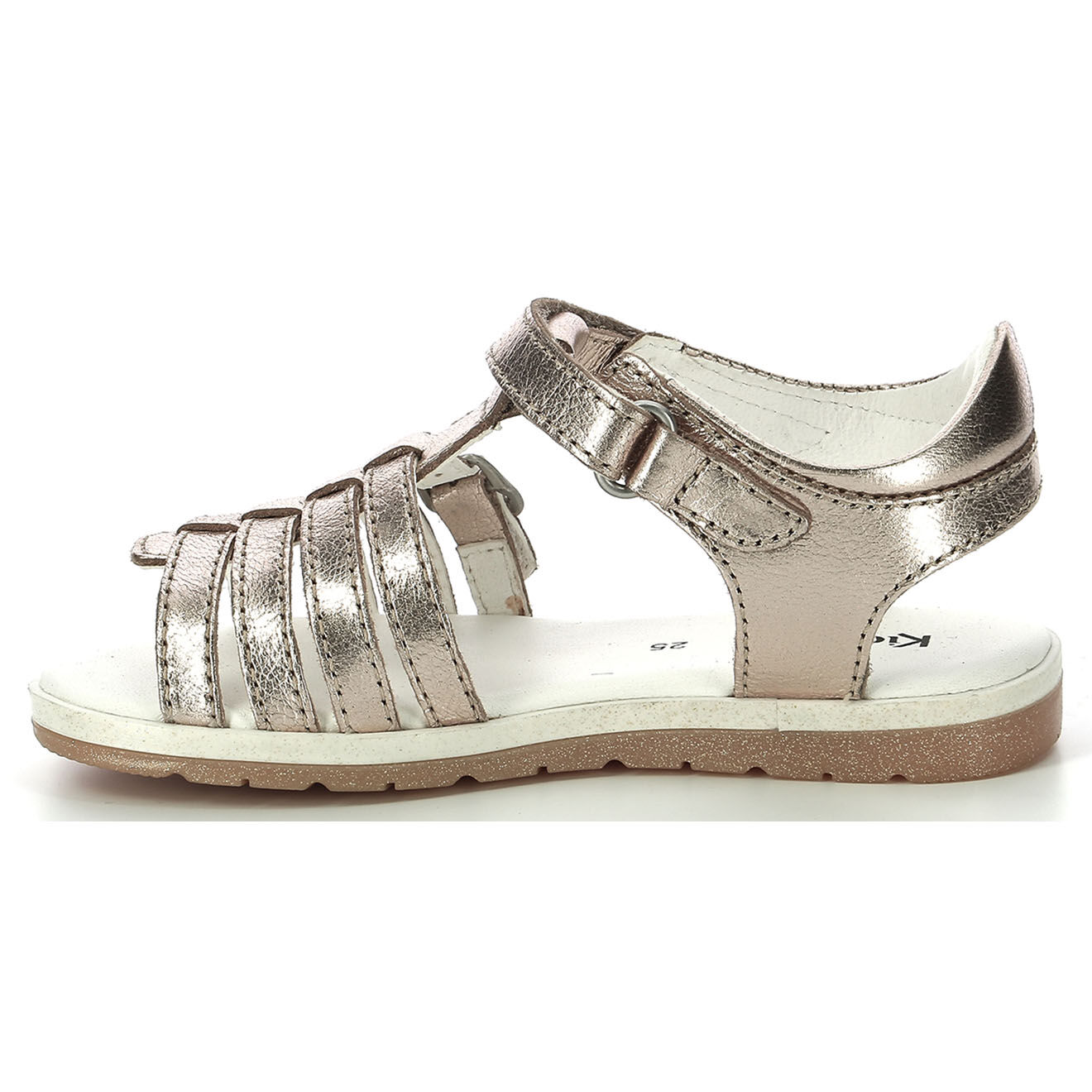 Kickers Sandales en Cuir Gilianna dorées