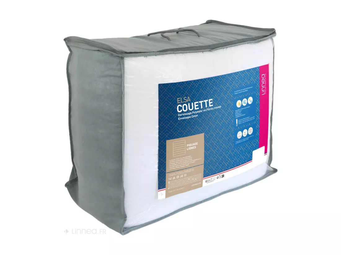 Couette 300x240 cm hiver ELSA garnissage fibre polyester 500 g/m2