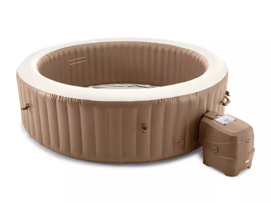 Kit spa gonflable Intex PureSpa Sahara rond Bulles 8 places + Kit d'entretien