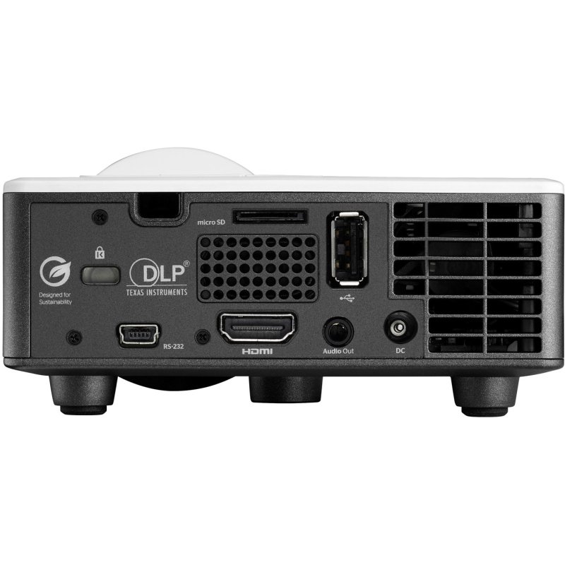 Optoma ML1050STi Projecteur à focale courte 535 ANSI lumens DLP WXGA (1280x800) Compatibilité 3D Noir, Blanc