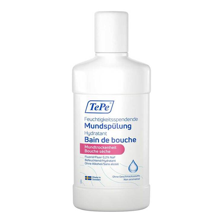 Feuchtigkeitsspendendes Mundwasser ohne Geschmack, 500 ml
