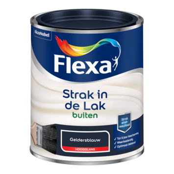 Flexa Strak in de Lak buitenlak hoogglans geldersblauw 750 ml