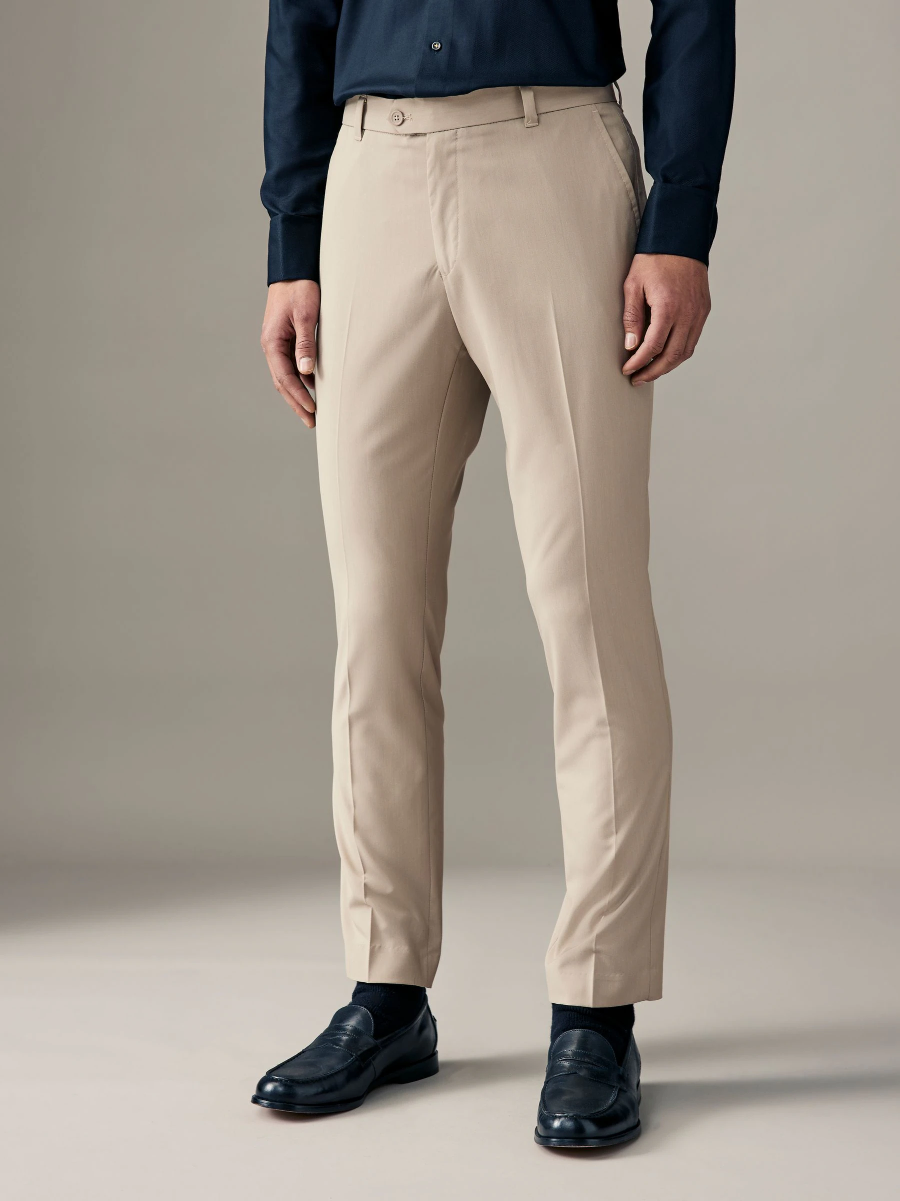 Neutraal - Slim Fit - Chique stretchy broek
