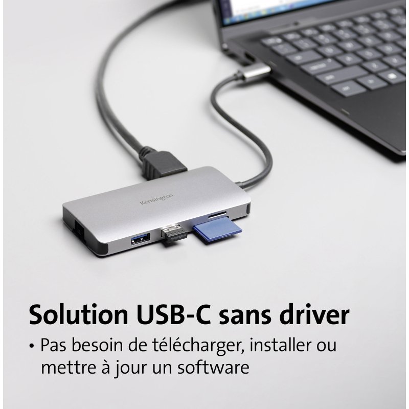 Station d'accueil USB C 8 ports 85W  Kensington