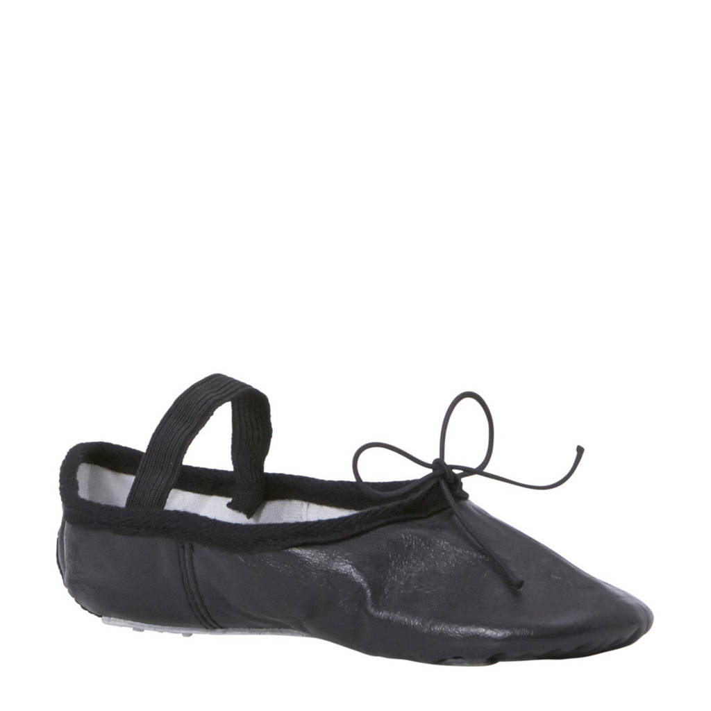 Papillon leren balletschoenen zwart