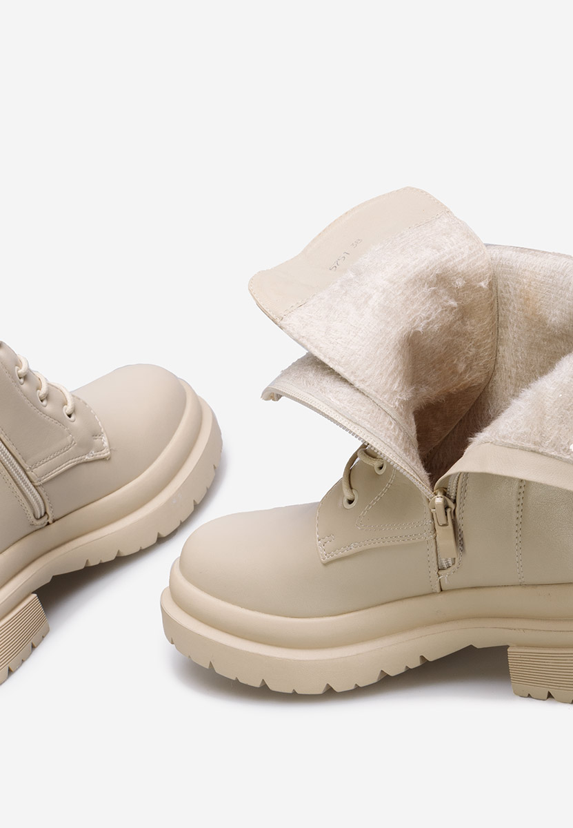 Bottines femme beige Chateauroux