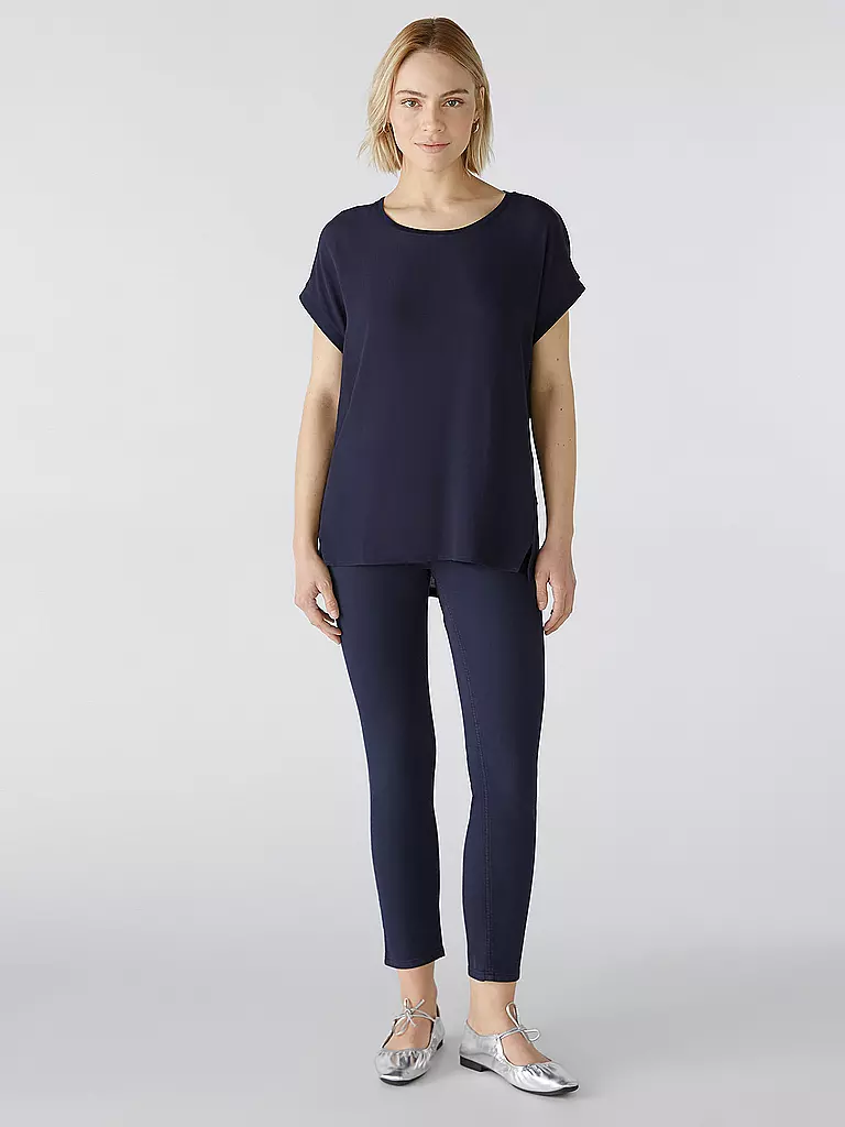 OUÍ Blusenshirt dunkelblau