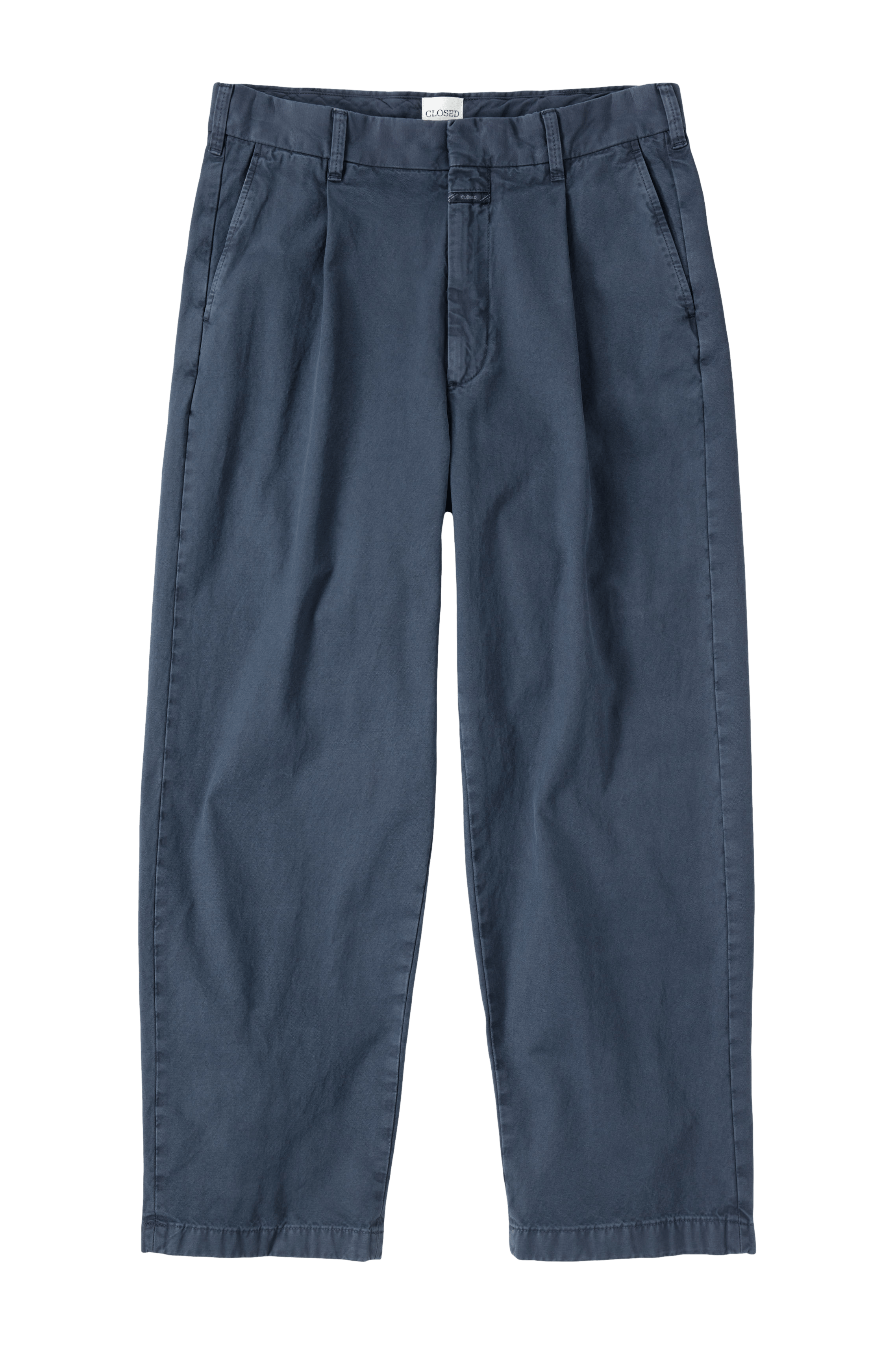 BLOMBERG - Pantalon large en sergé de coton | Bleu