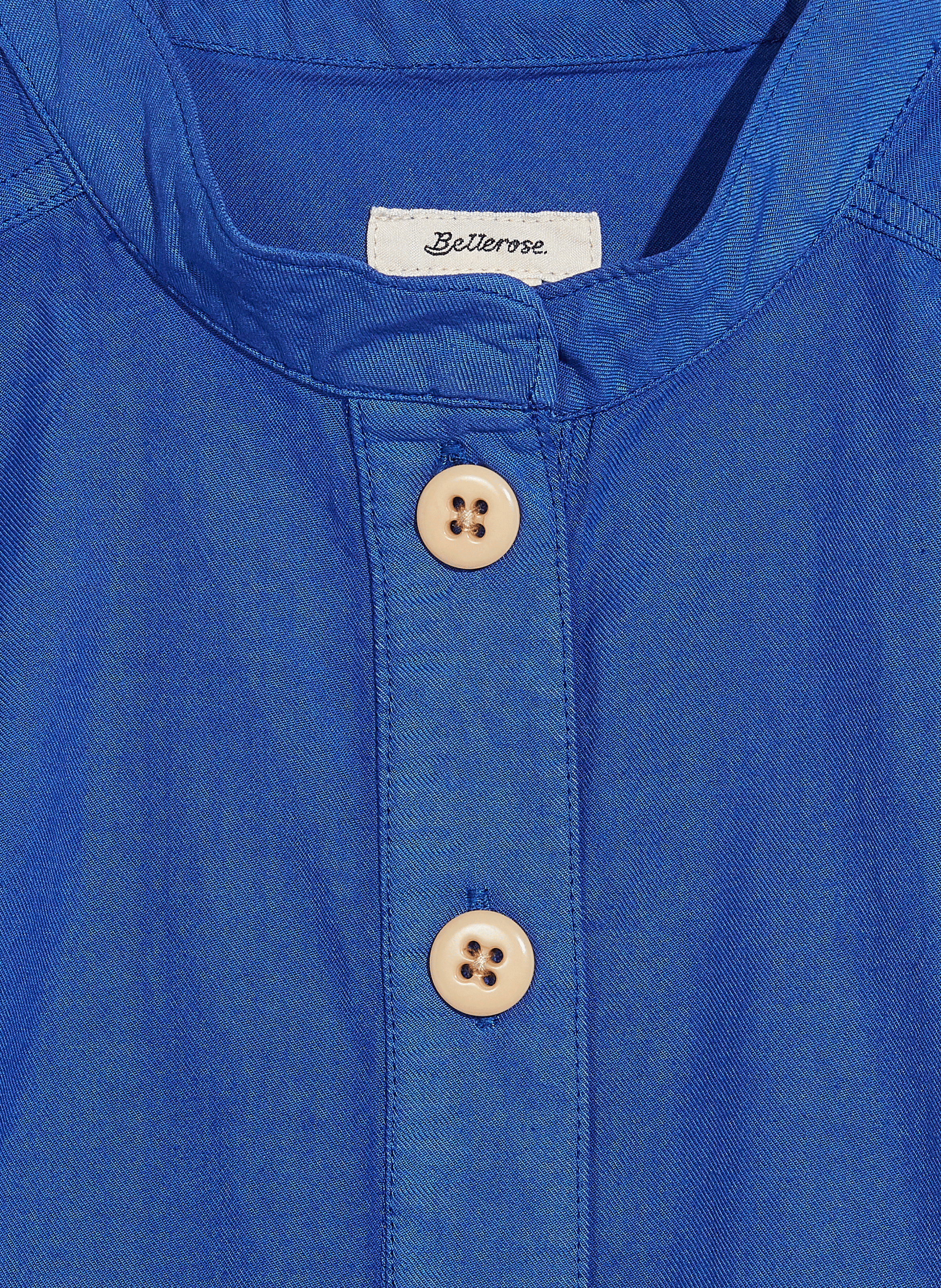 APOLLO - Robe midi col officier| Bleu