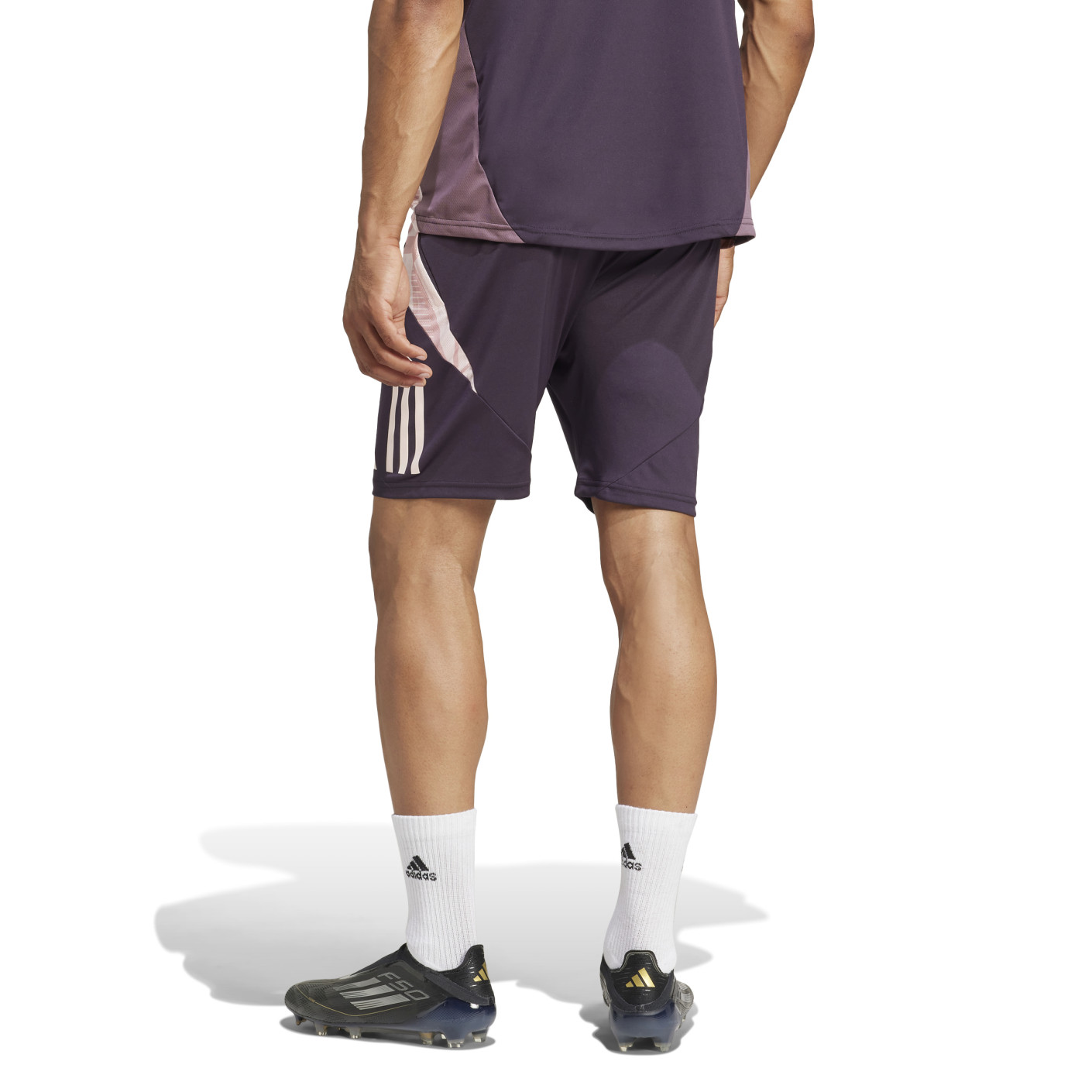 Adidas Arsenal Trainingsbroekje 2024-2025 Donkerpaars Beige