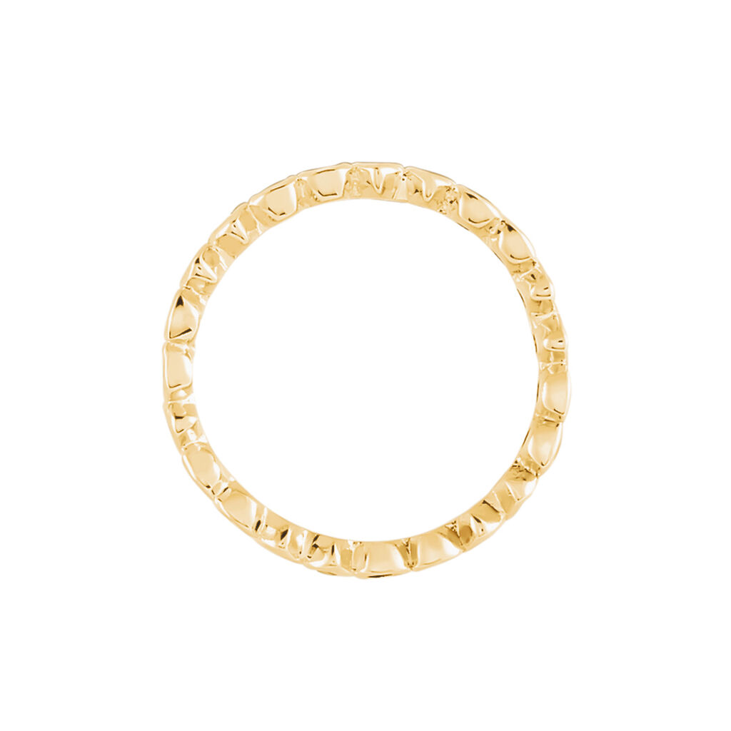 Bague Plaqué Or Jaune Ethem Anneau Pierres Multicolores
