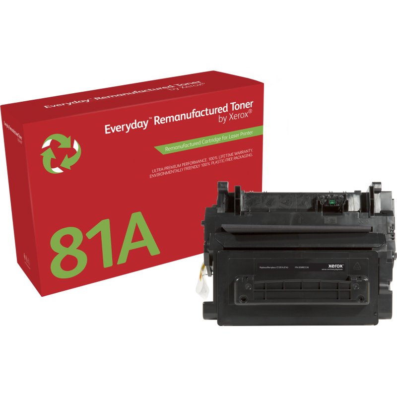 Toner remanufacturé Mono Everyday™ de Xerox compatible avec HP 81A (CF281A), Capacité standard