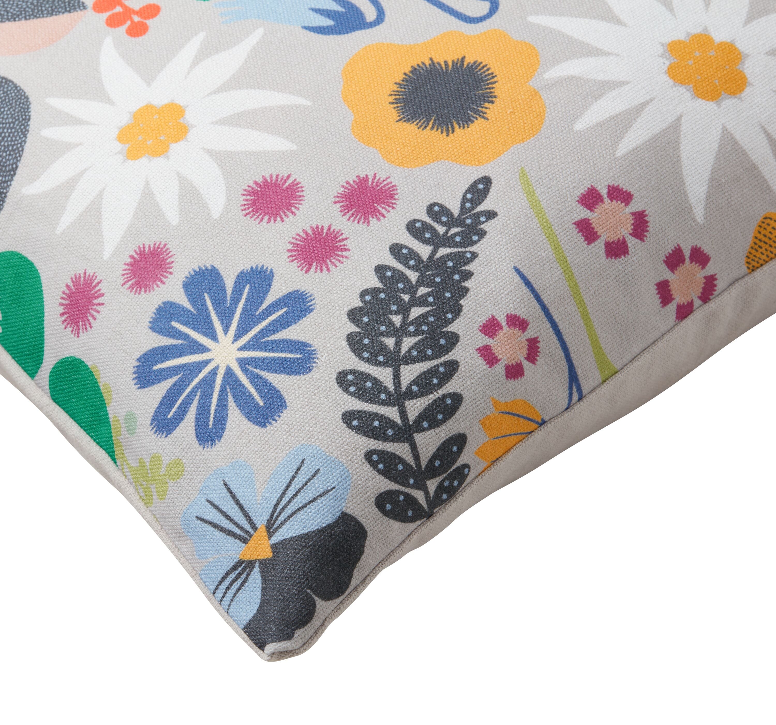 FLURINA Zierkissen - Multicolor / B: 50.0 cm x H: 50.0 cm