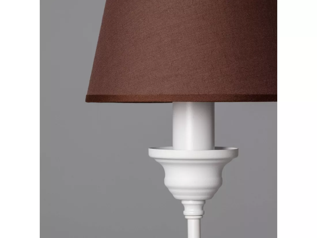 Lustre Métal et Tissus Zuri Marron