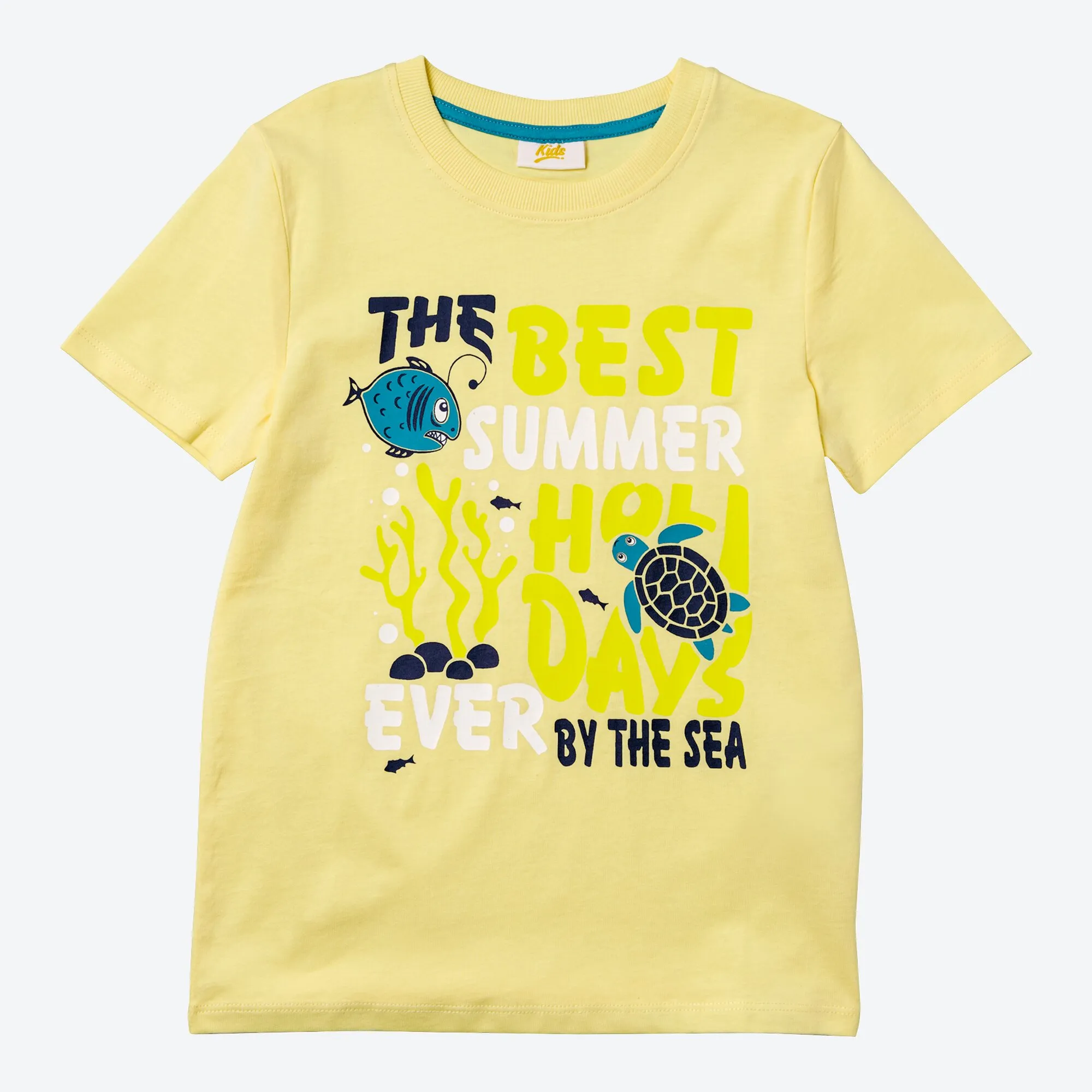 Kinder-Jungen-T-Shirt mit coolem Sommer-Frontaufdruck
