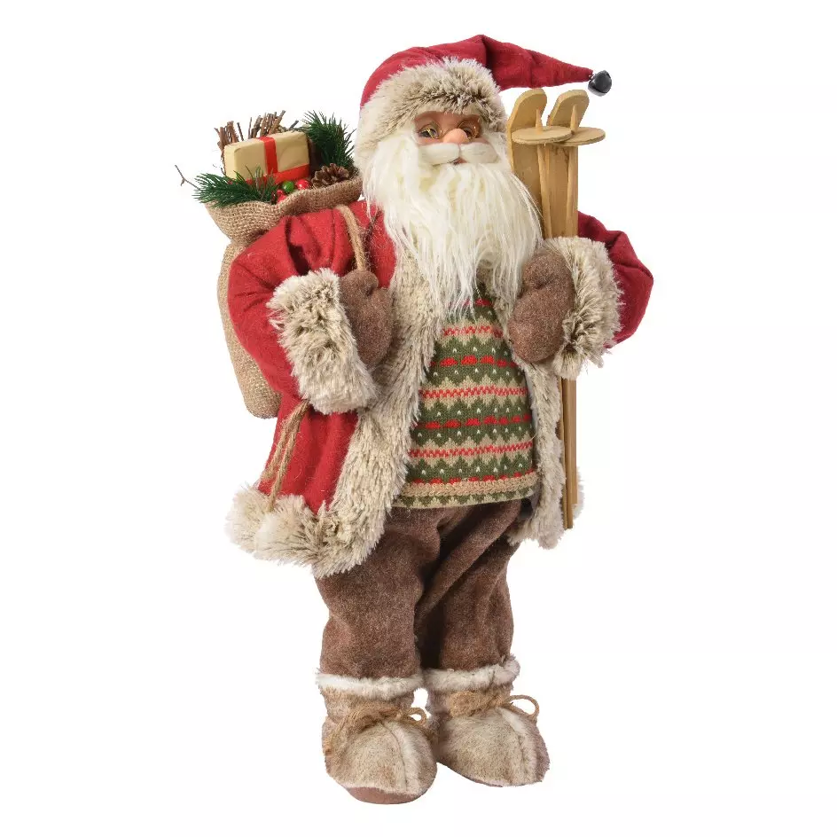 Père Noël déco Traditionnel (H45 cm) Stig