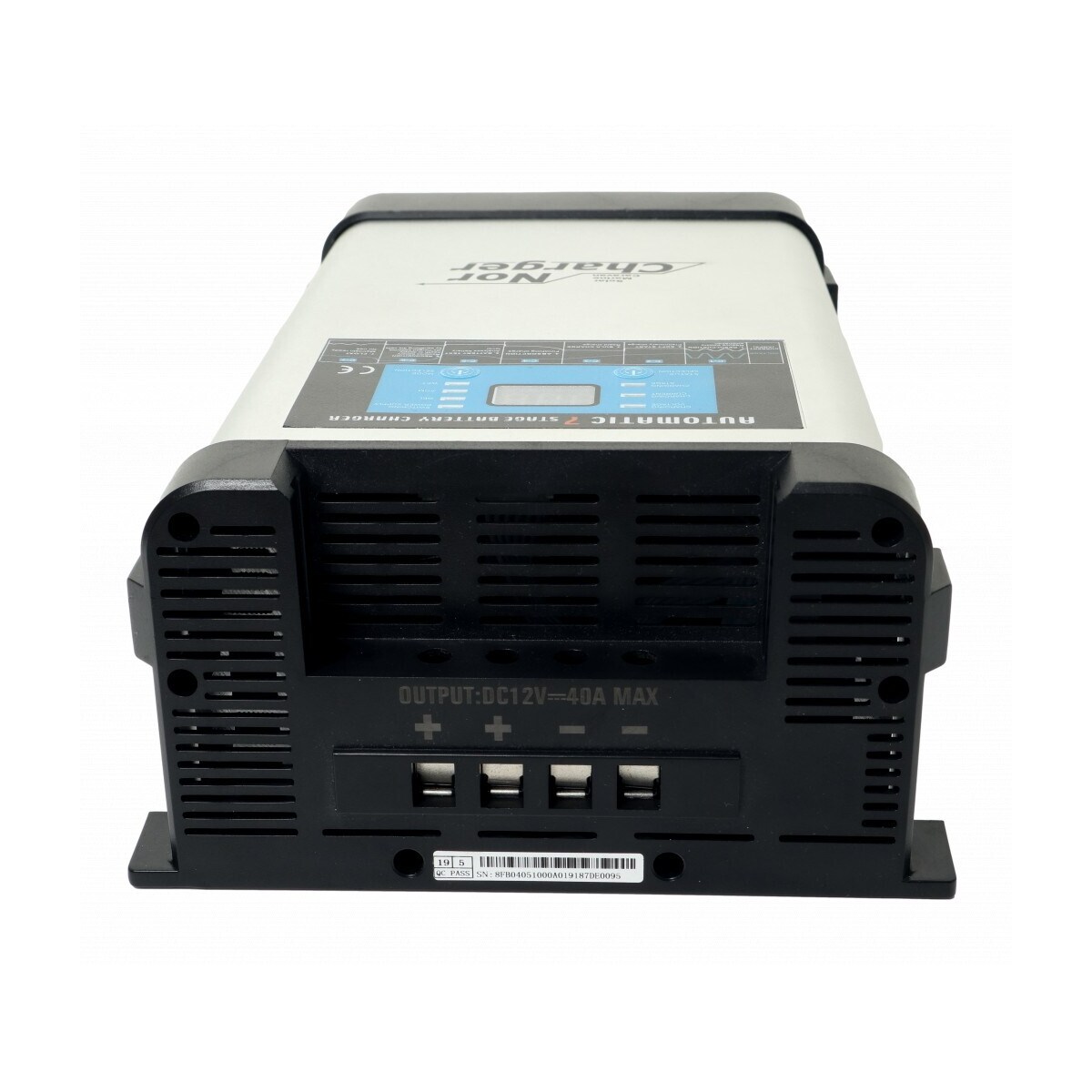 NOR CHARGER Pro Serie Elektronisk Batterilader 12V 40A - 2 Kanaler