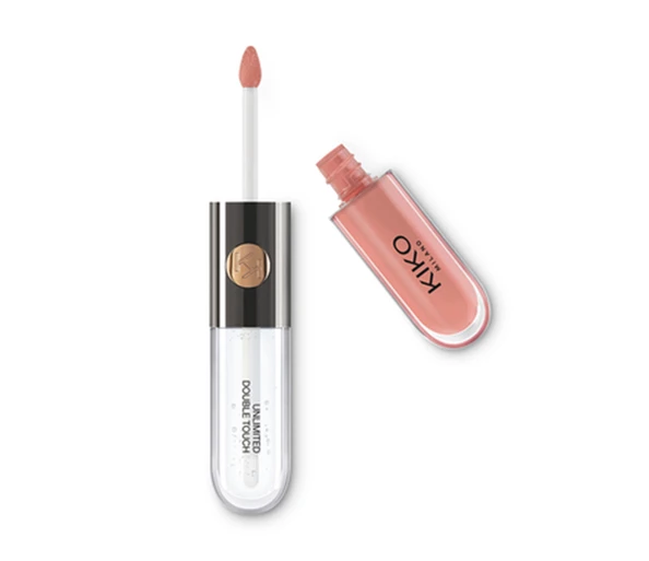 KIKO MILANO Unlimited Double Touch Fluid Lipstick102 Satin Rosy Beige