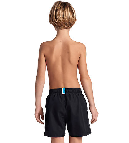 Arena Badeshorts - Solid R - Schwarz/Weiß