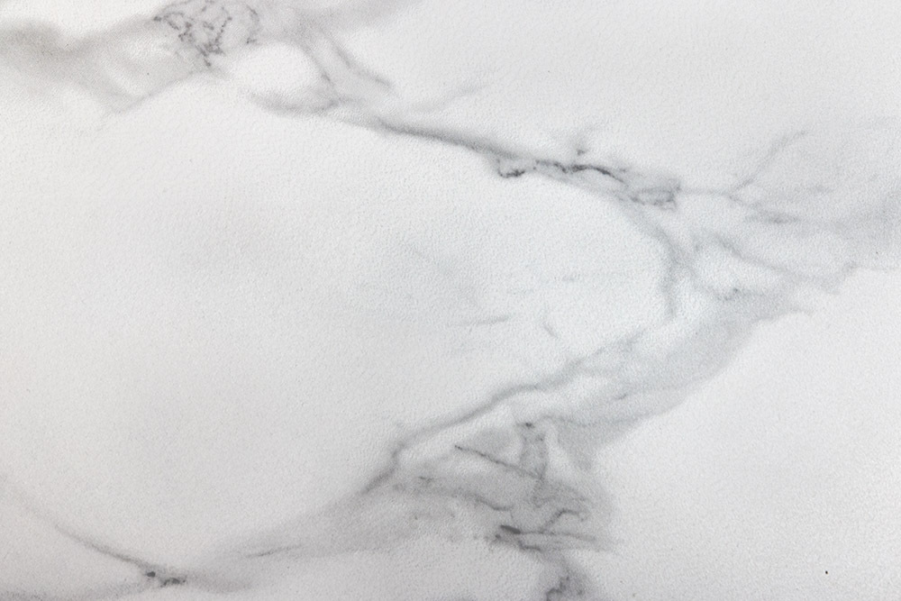 Design Couchtisch MARVELOUS 90cm weiß Marmor Keramik schwarzes Metall
