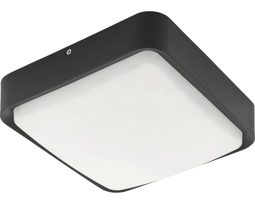 LED buitenplafondlamp 14W 1400 lm 3000K 25x25 cm zwart/wit