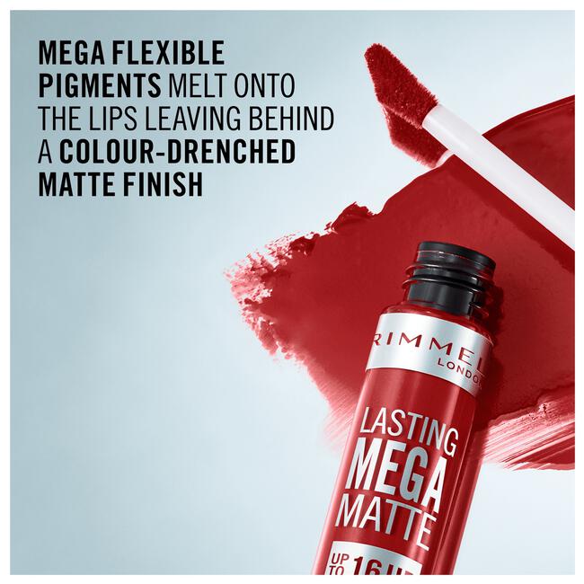Rimmel London Lasting Mega Matte Liquid Lipstick 500 Fire Starter