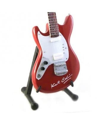Mini guitar: Nirvana - Kurt Cobain - Fender Mustang Red Signature