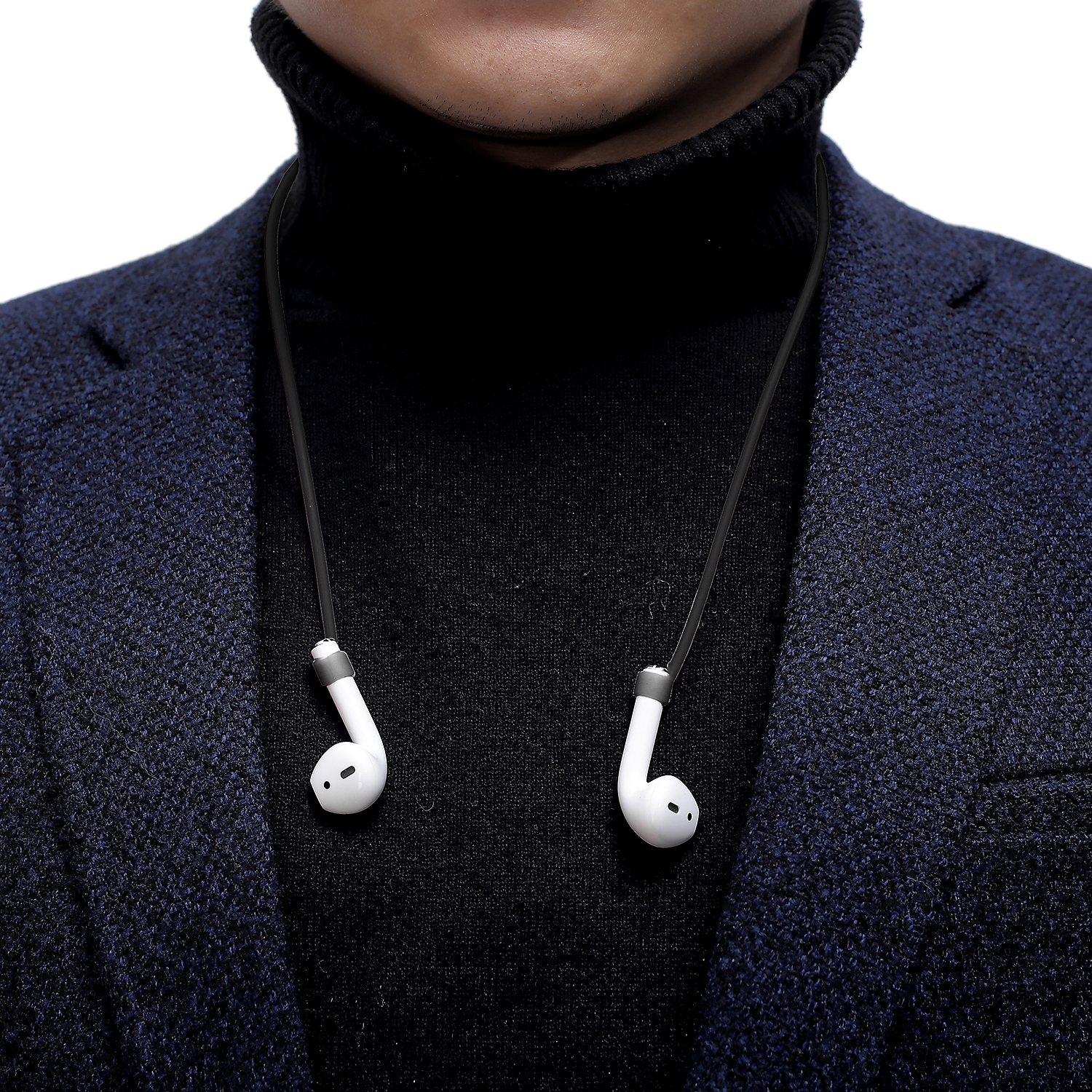 AirPods (1./2./.3. Gen.) Anti-Lost Halteband Silikon Strap - Hellblau