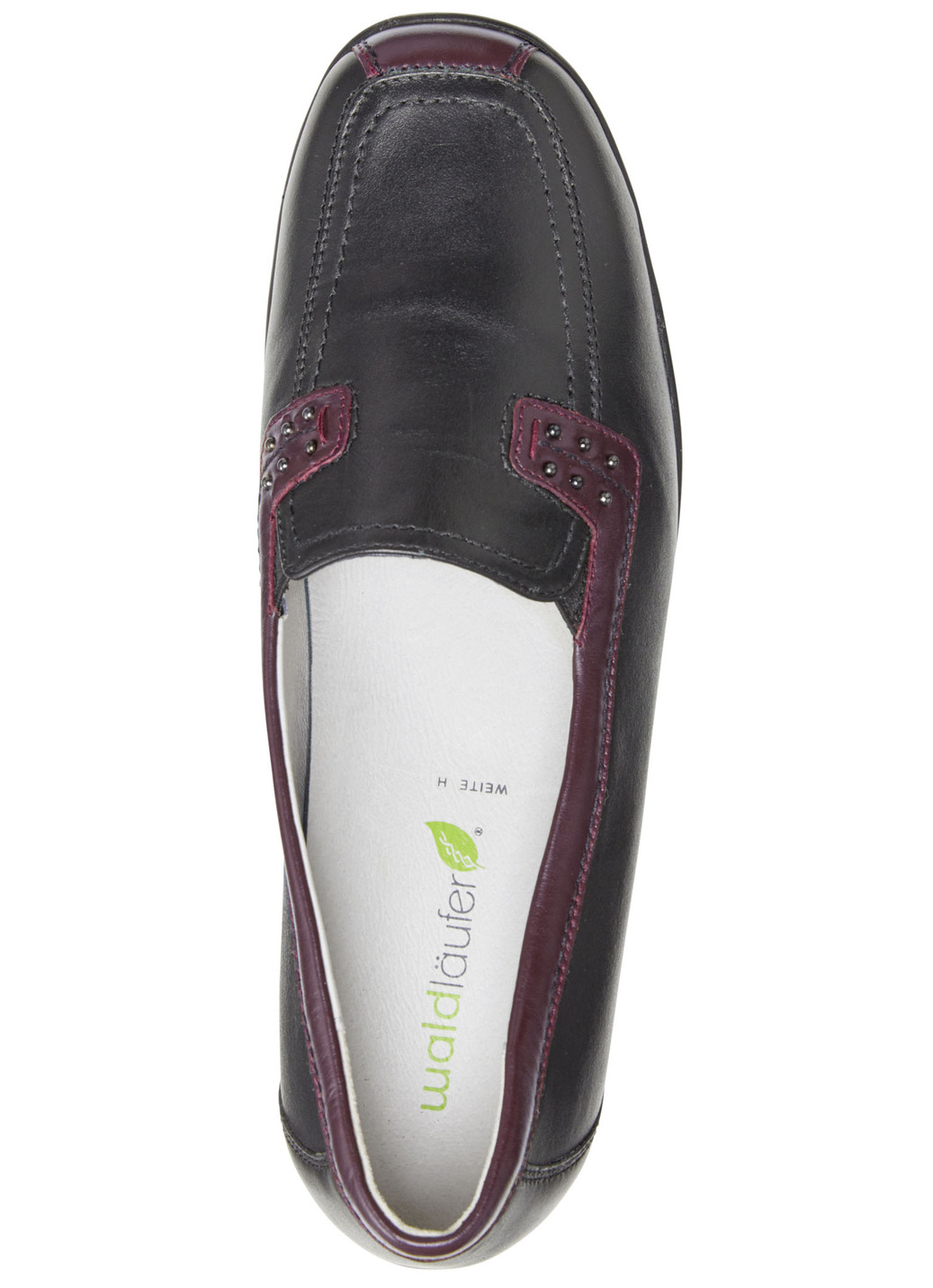 Waldläufer Slipper mit Ziernieten und seitlichen Gummizügen