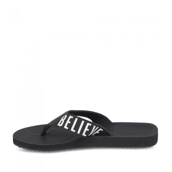 Claquettes NOIR DENIM SIDE
