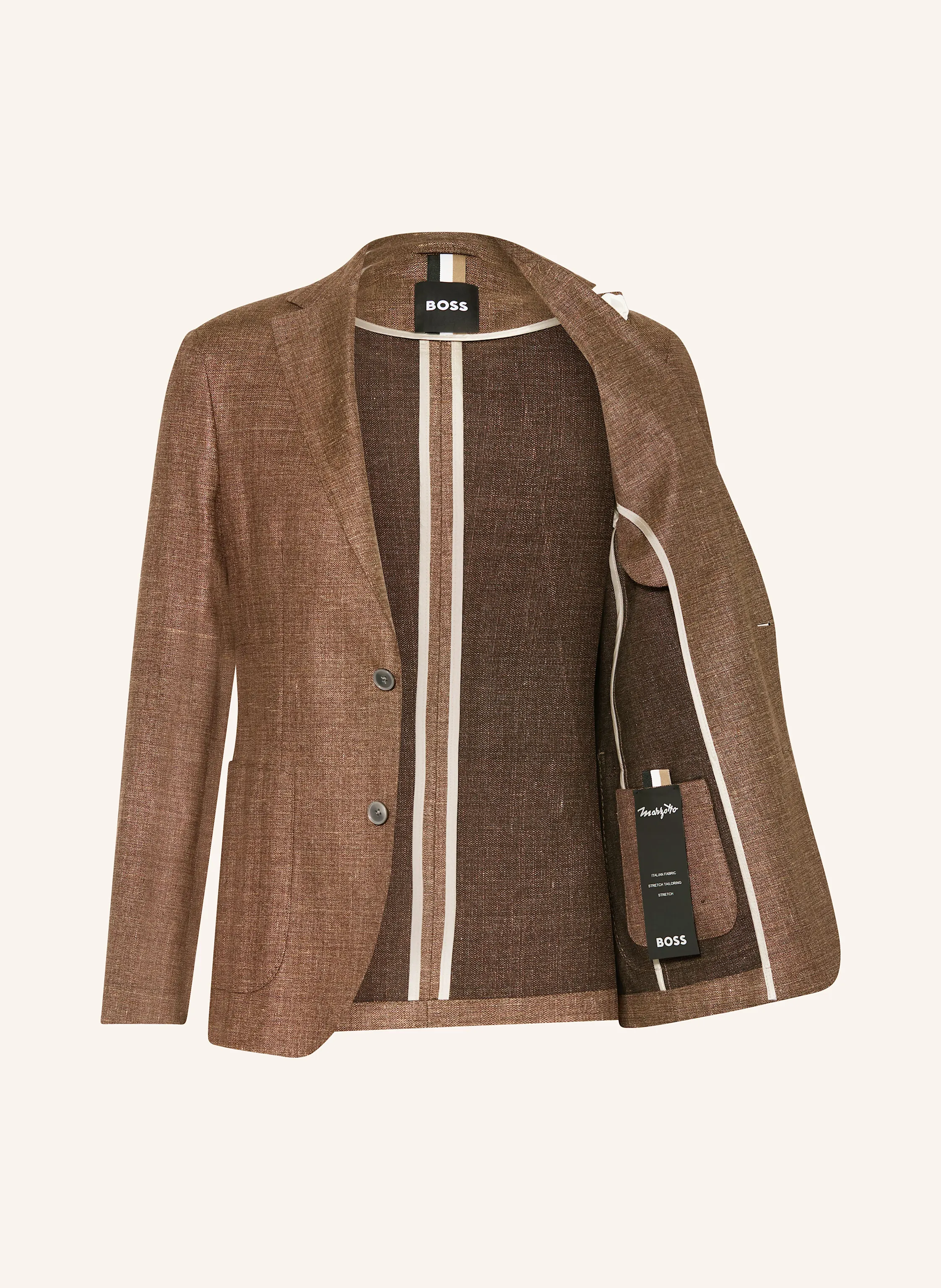 BOSS Anzugsakko HANRY Slim Fit mit Leinen