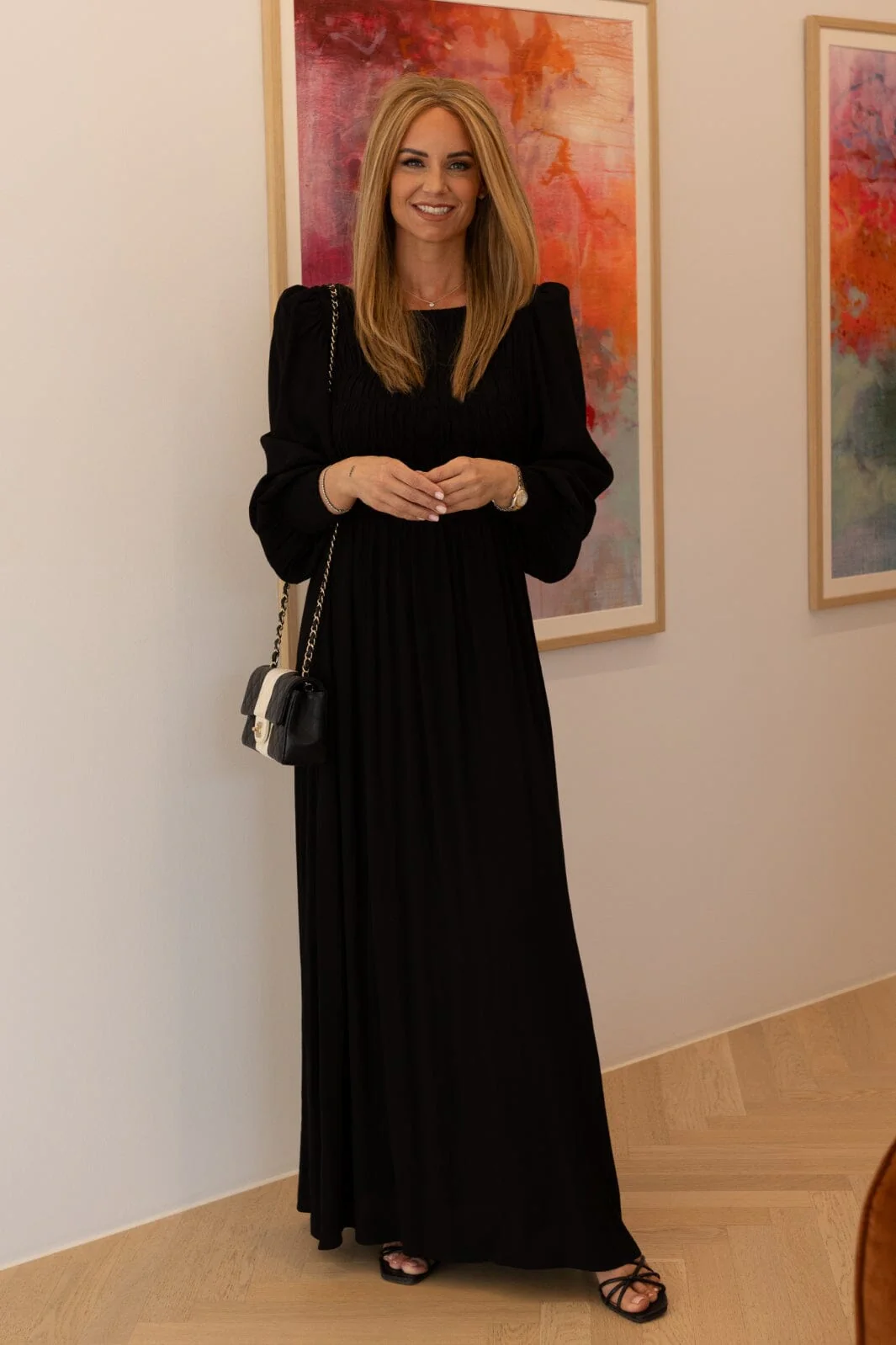 Valentin Studio Dear LS dress black