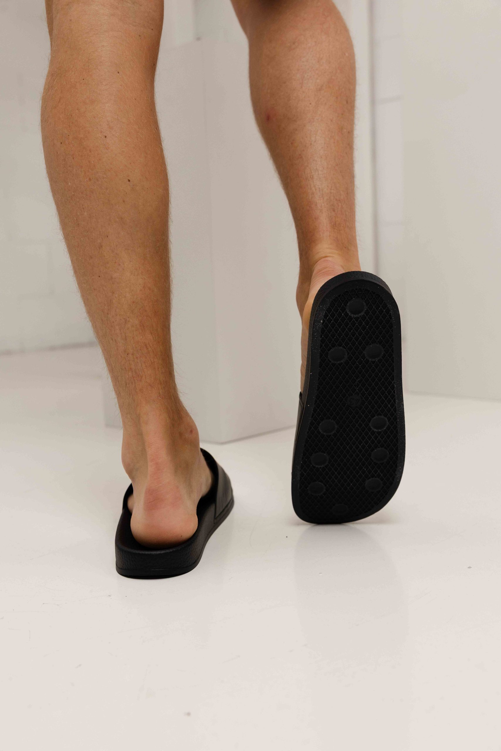 Malelions Signature Slippers Heren Zwart/Wit