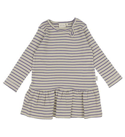 Petit Piao Kleid - Rib - Modal - Dusty Violett/Dark Off White