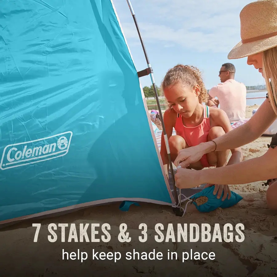 Skyshade&trade; Small Compact Beach Shade, Caribbean Sea