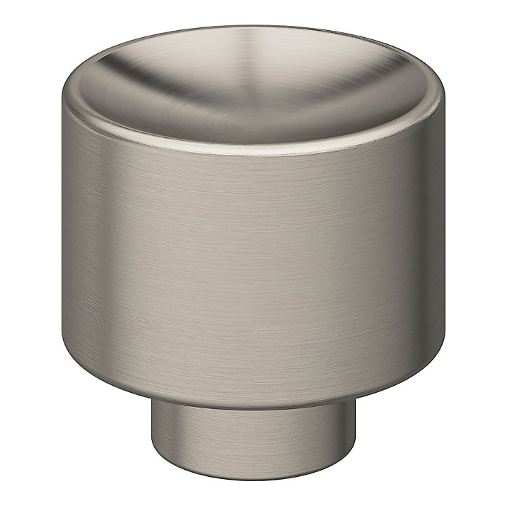 Bouton de meuble GoodHome Prat gris Ø3cm x l.3cm x h.2.8cm x p.2.8cm