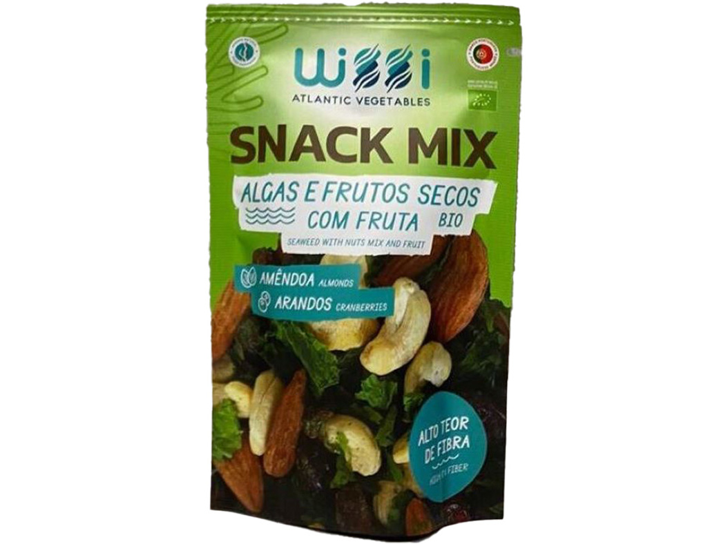 SNACK ALGAS BIO WISSI MIX AMÊNDOA ARANDOS 60G