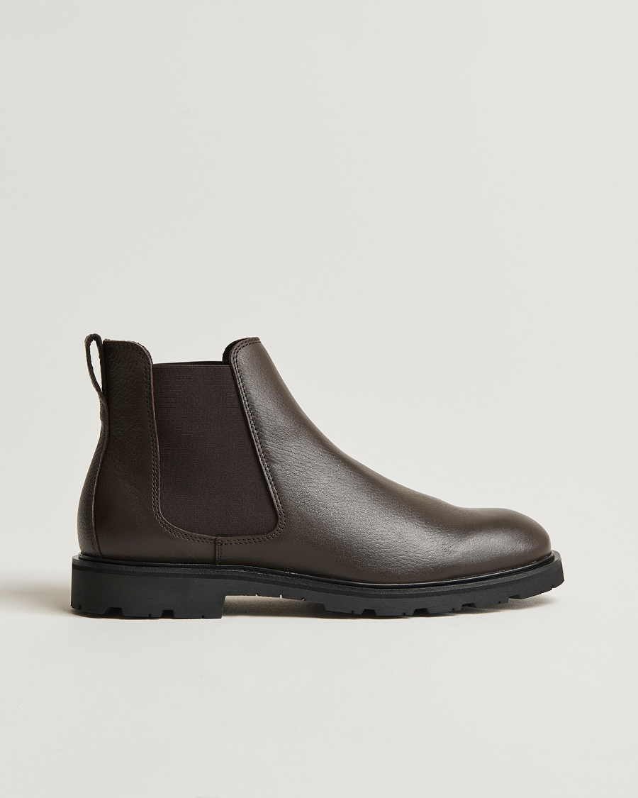 UBR Thunder Chelsea Leather Boot Dark Brown