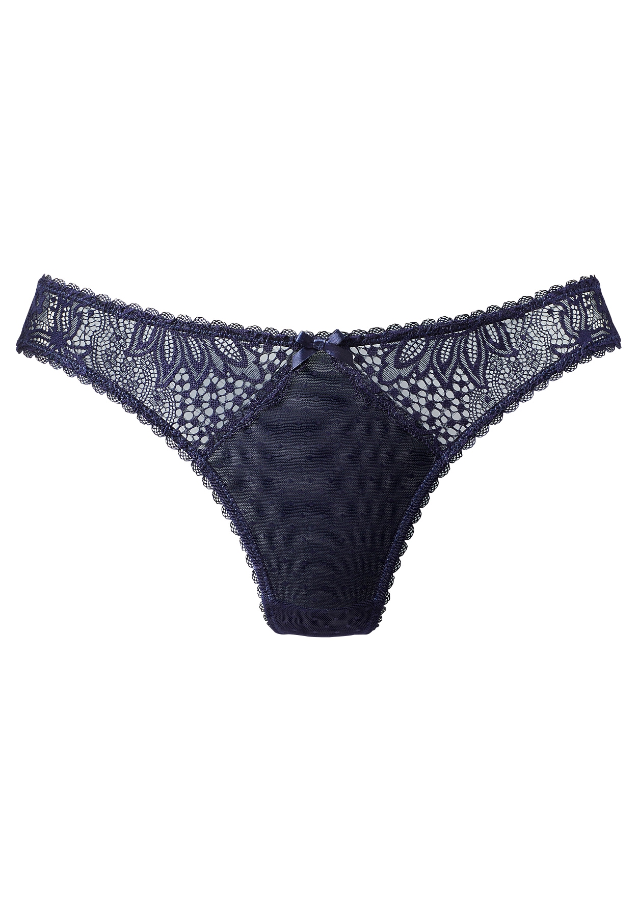 Vivance String , mit seitlichen Spitzeneinsätzen in blumiger Optik