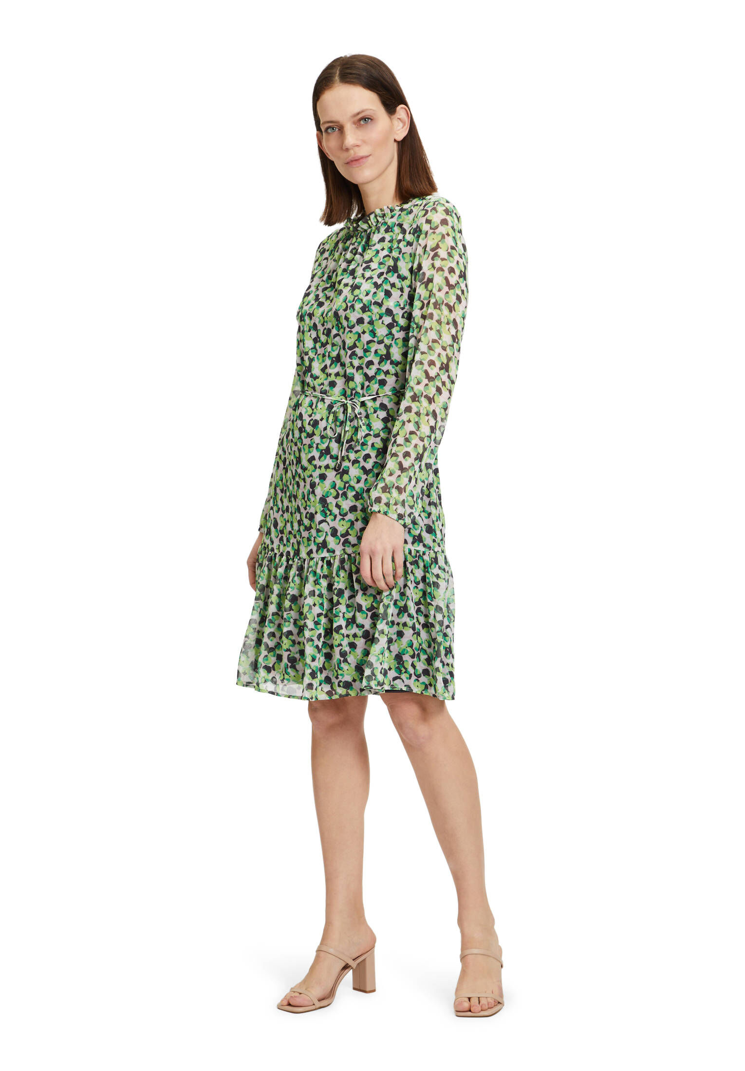 Betty & Co| Damen Stufenkleid mit Raffung