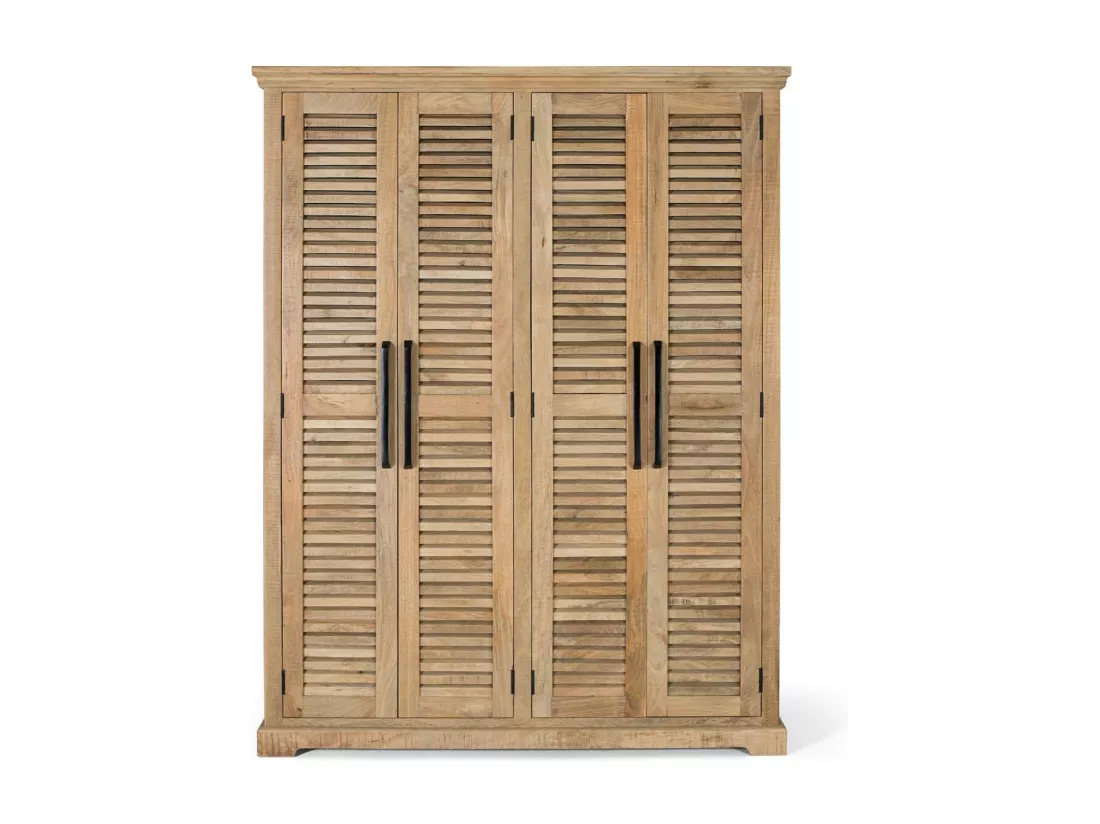 ARMOIRE EN BOIS DE MANGUIER Marrón.Giner y Colomer.190x50x150