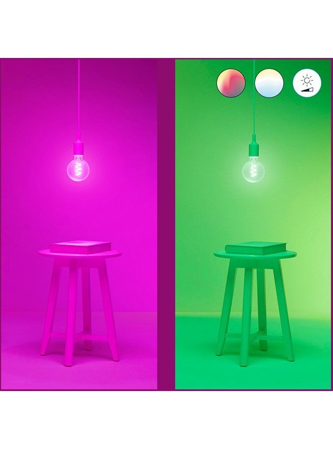 WiZ - E27 - Color & Tunable White Filament Bulb - Globe - WiFi