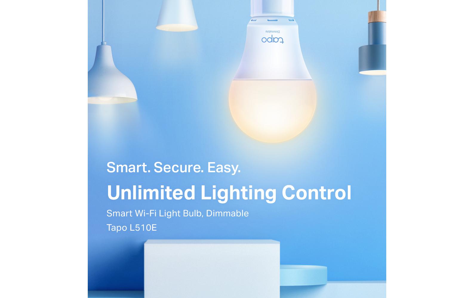 Leuchtmittel Tapo L510E 1 StückSmarte WLAN-Glühbirne, dimmbarTapo L510E
