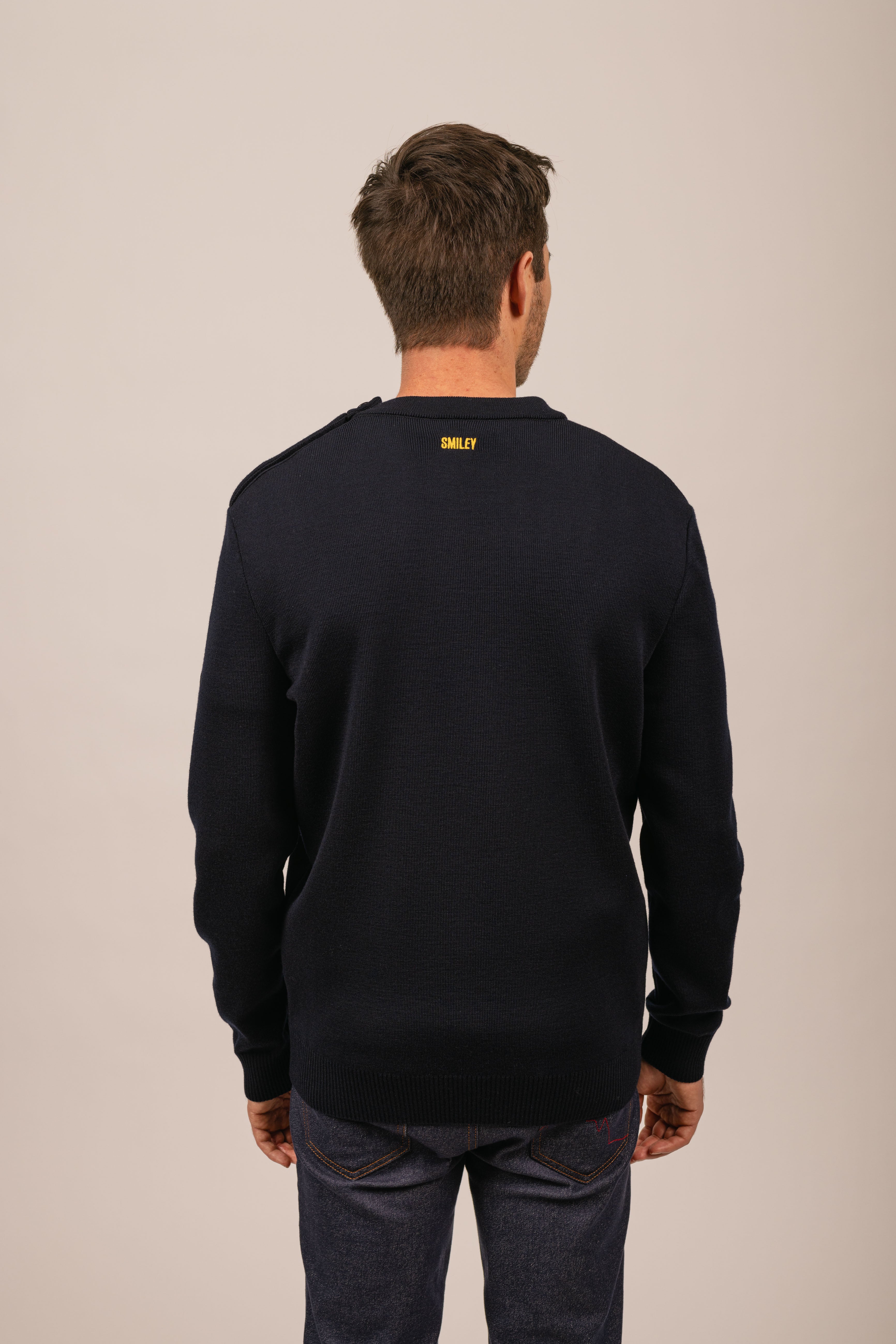 Pull marin en laine