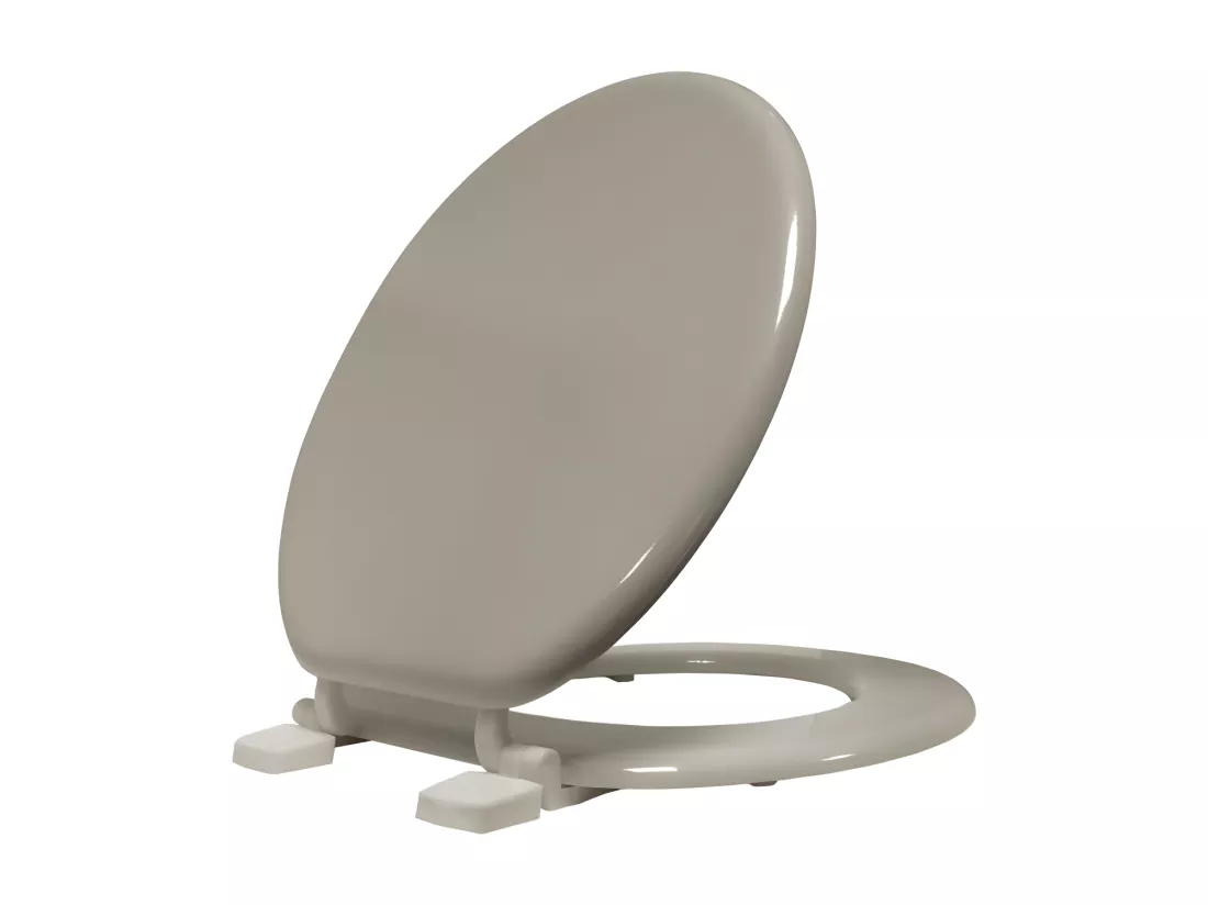 Abattant WC 37 x 47 cm Vitamine Taupe - MDF