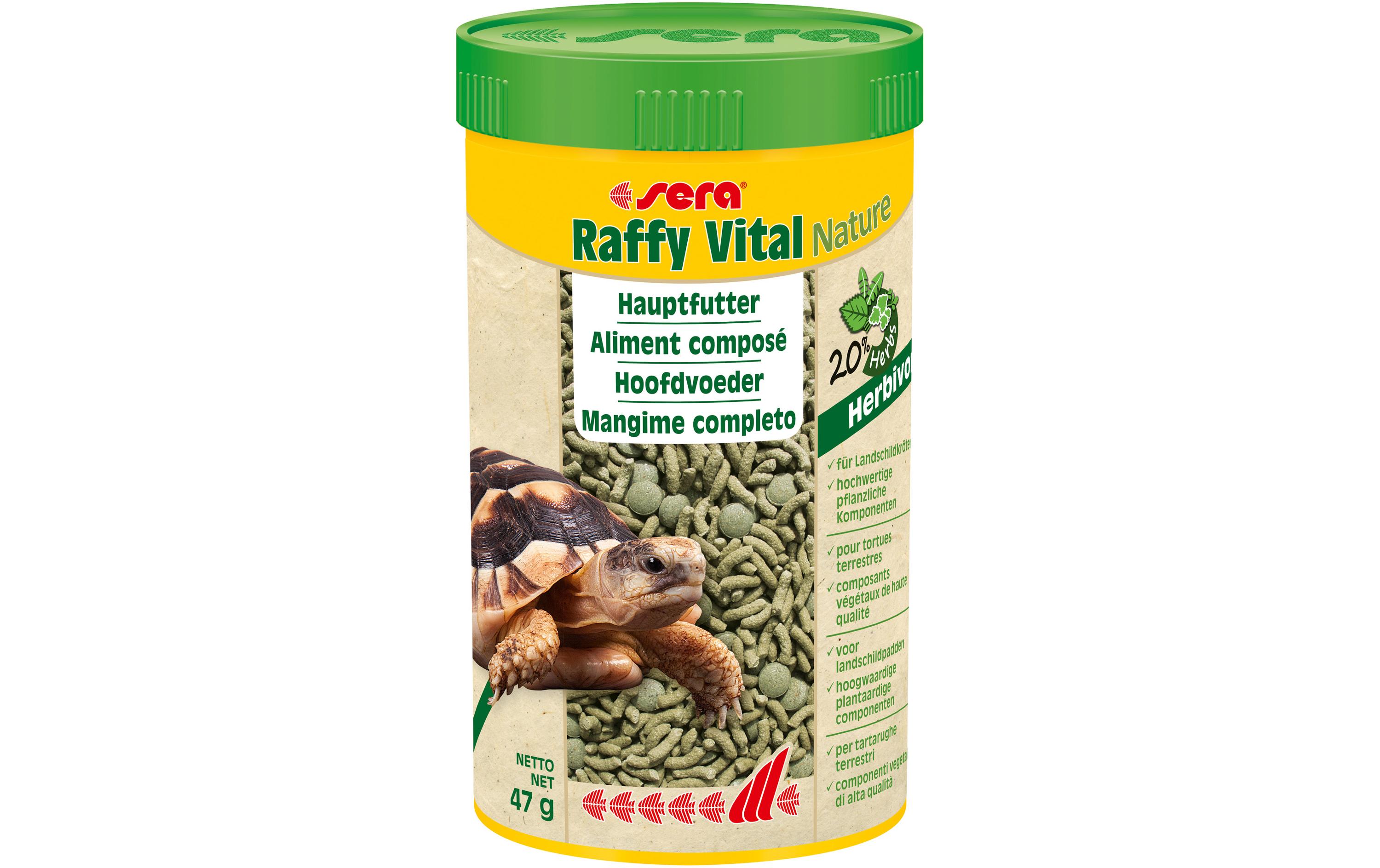 Hauptfutter Raffy Vital Nature, 250 ml, 47gMischfuttermittel für alle Landschildkröten