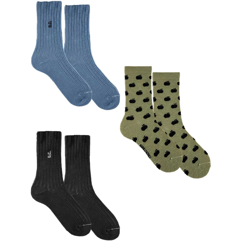 Køb Bobo Choses Olive Bc Strømper 3-Pack