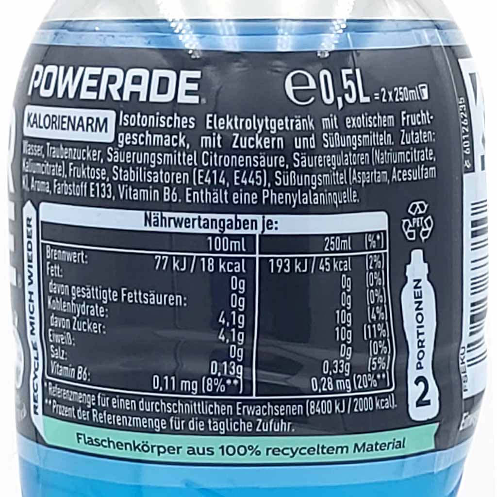 12x Powerade Sports Mountain Blast á 500ml=6L MHD:31.7.25