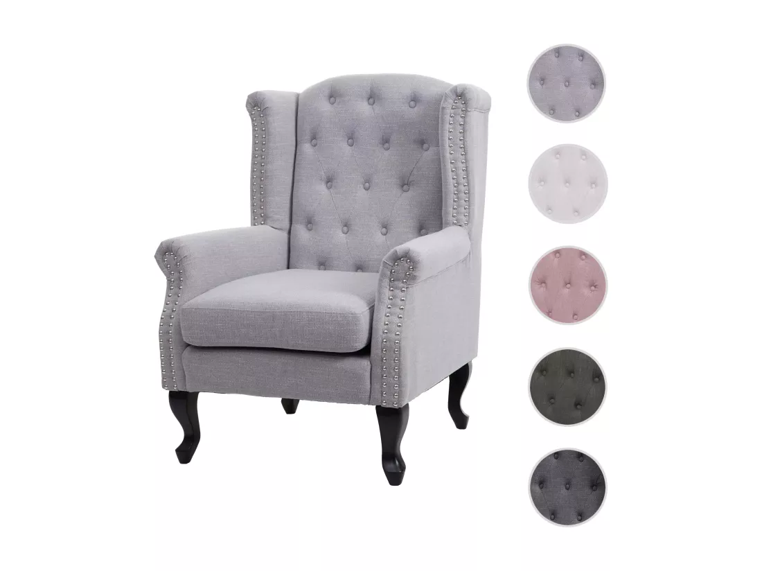Fauteuil de relaxation Oxford, gris sans ottomane